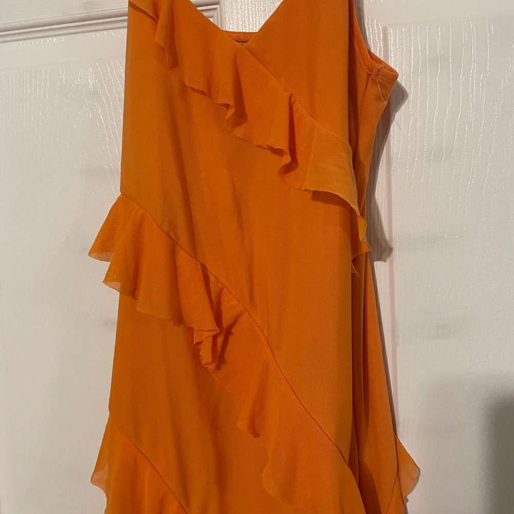 Never Worn Ruffled Maxi Slip Dress - Picture 2 of 7